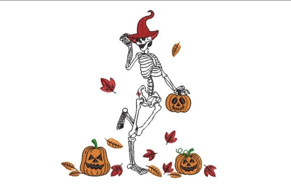 Dance of the Skeleton: A Spooky Embroidery Design Review