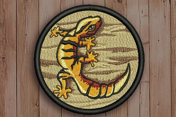 Gecko: A Designer’s Take on a Versatile Reptile Embroidery