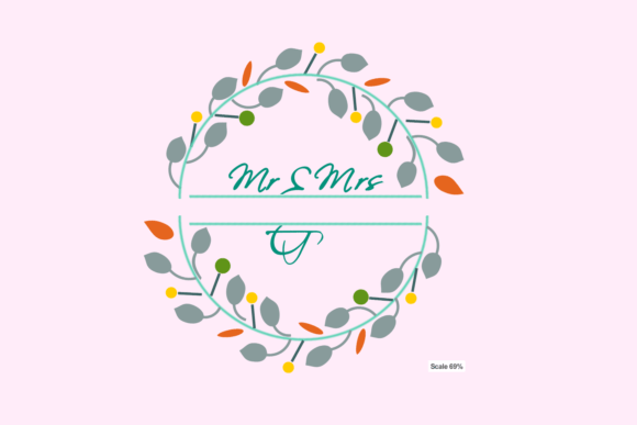 Mr Mrs Monogram Flower Wreath: Boutique Embroidery Review