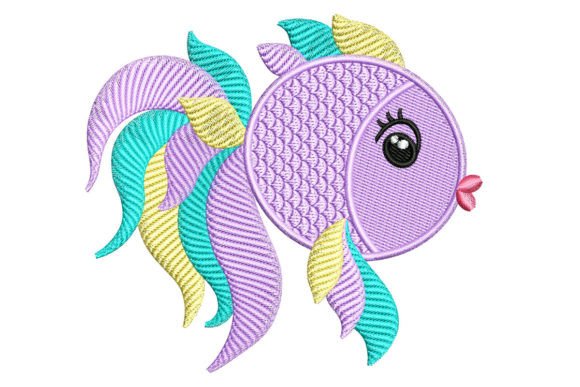 Rainbow Fish: A Whimsical Embroidery Design for Handmade Gifts