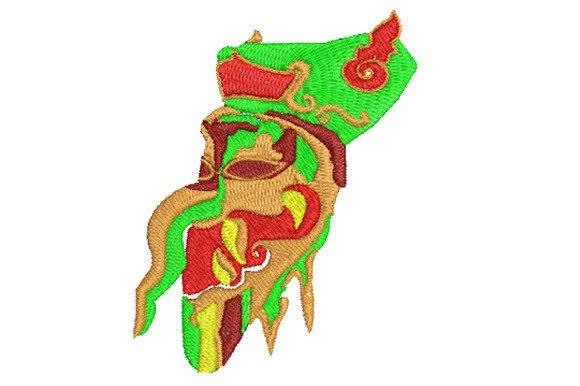 The Colorful Phi Ta Khon Mask Embroidery Design Review