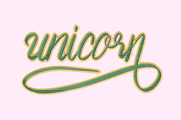 Unicorn End Swash Lettering: A Gift Maker's Review